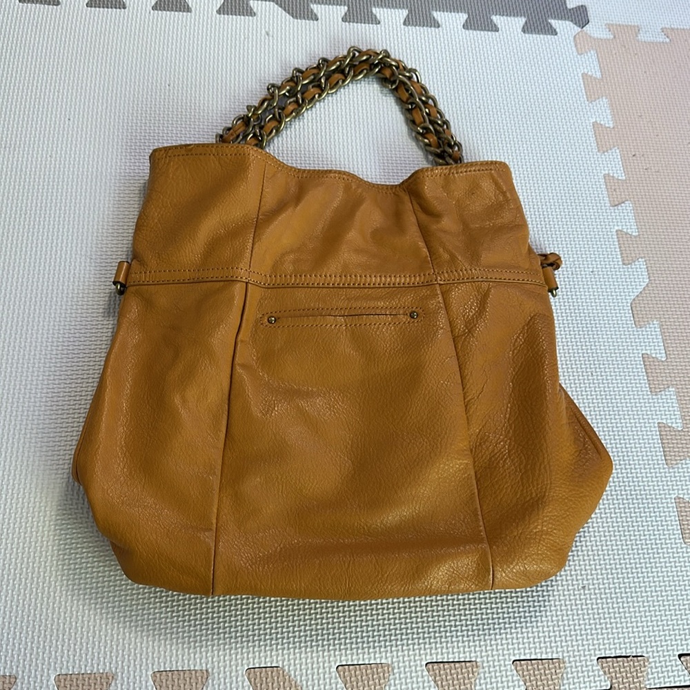 B.MAKOWSKY LEATHER TOTE,RICH BUTTERY CAMEL COLOR - Picture 4 of 11